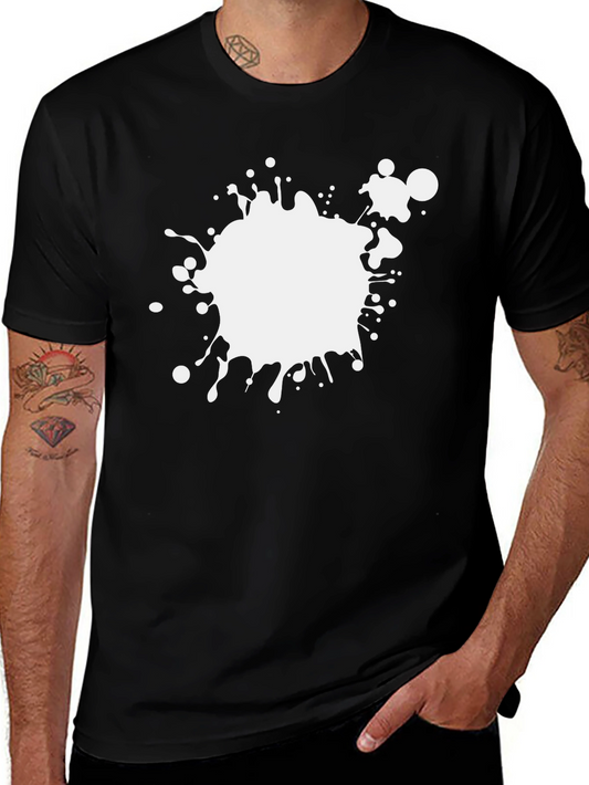Abstract Splatter Tee - Black Graphic T-Shirt
