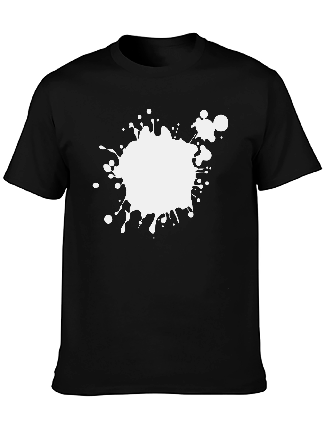 Abstract Splatter Tee - Black Graphic T-Shirt