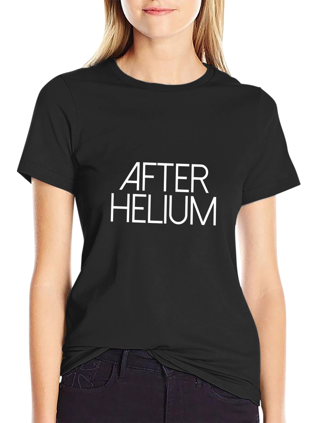 After Helium Black Tee - Casual Comfort