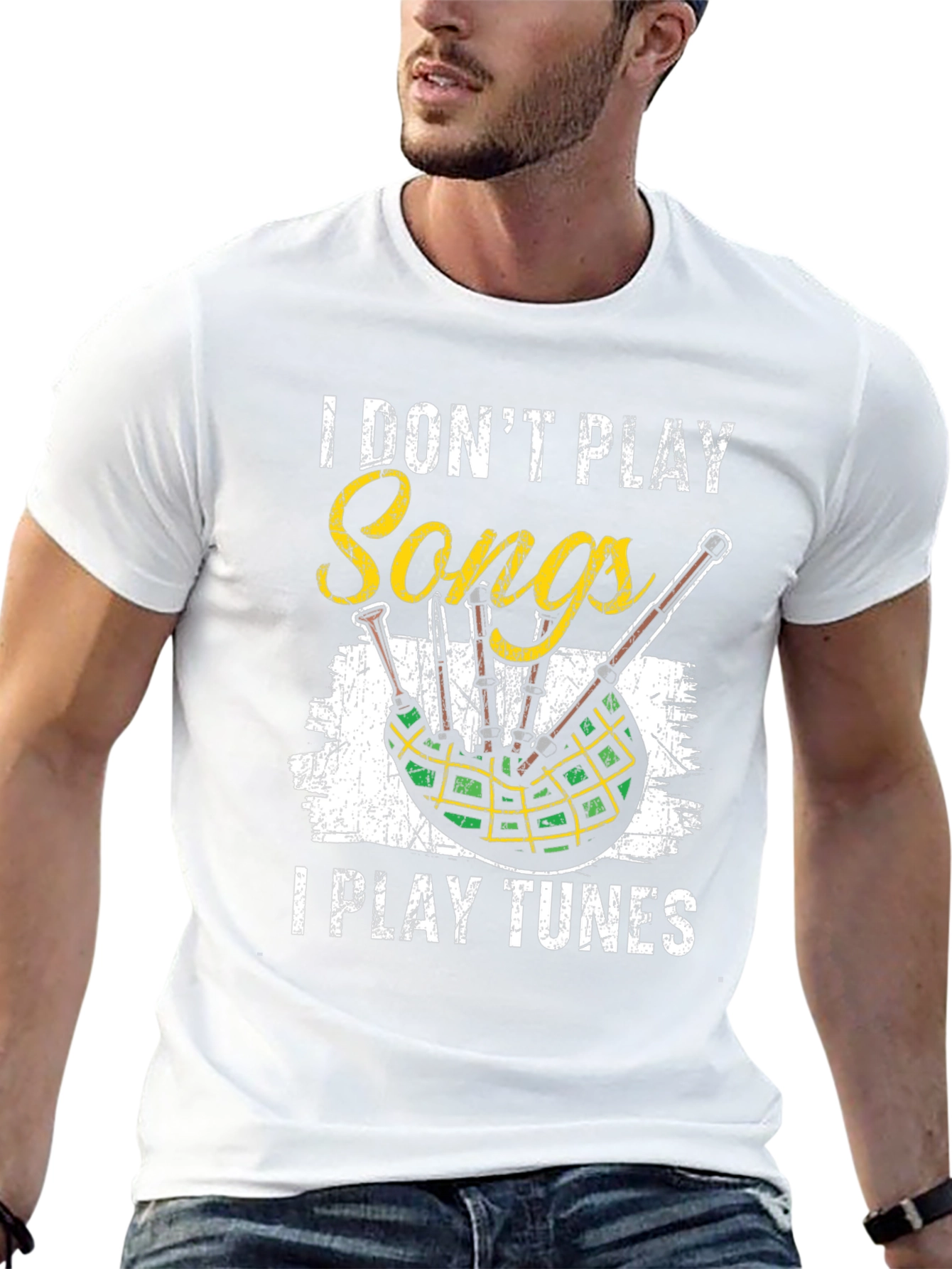 I Dont Play Songs Bagpipe T-Shirt