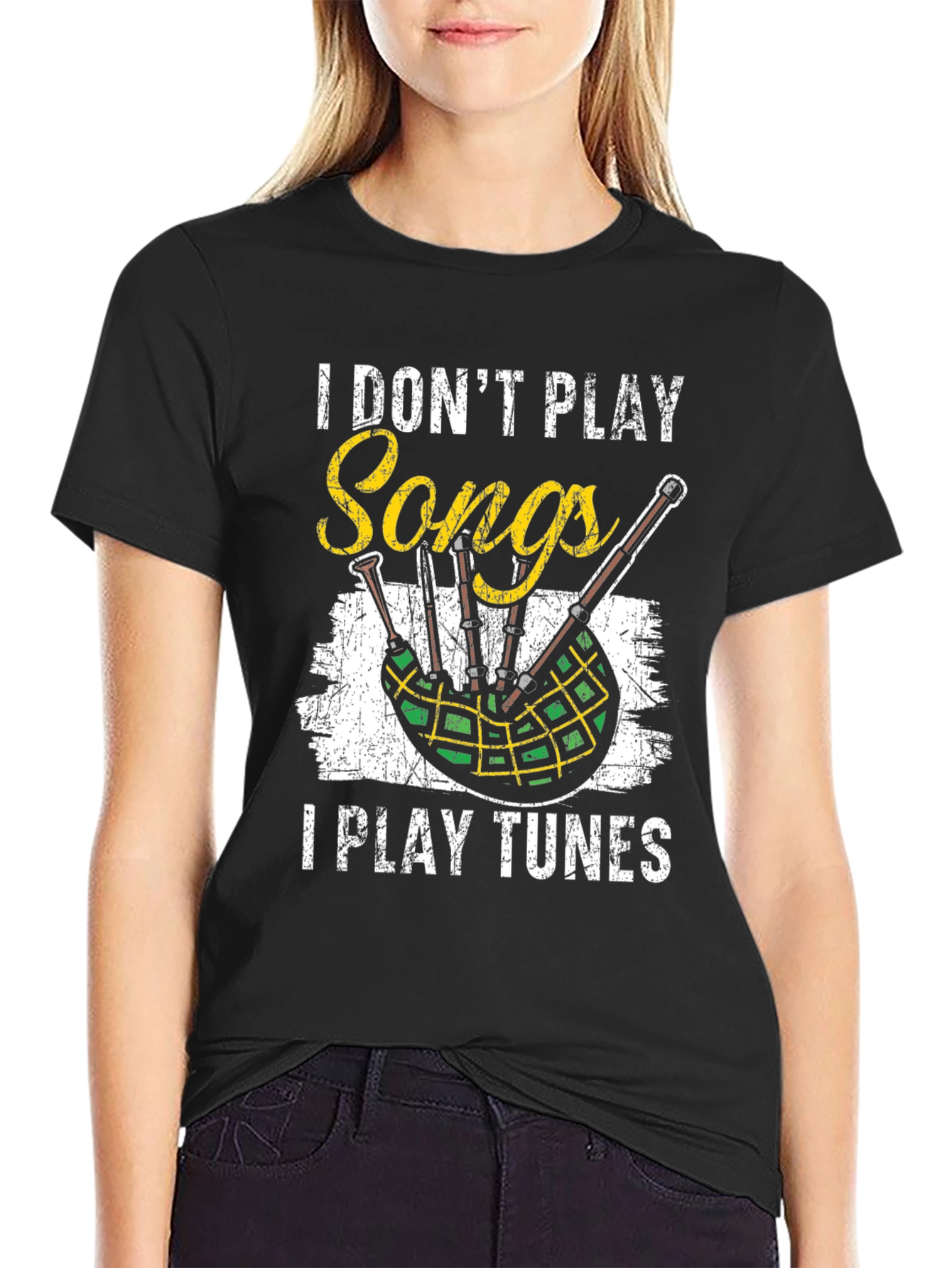 I Dont Play Songs Bagpipe T-Shirt