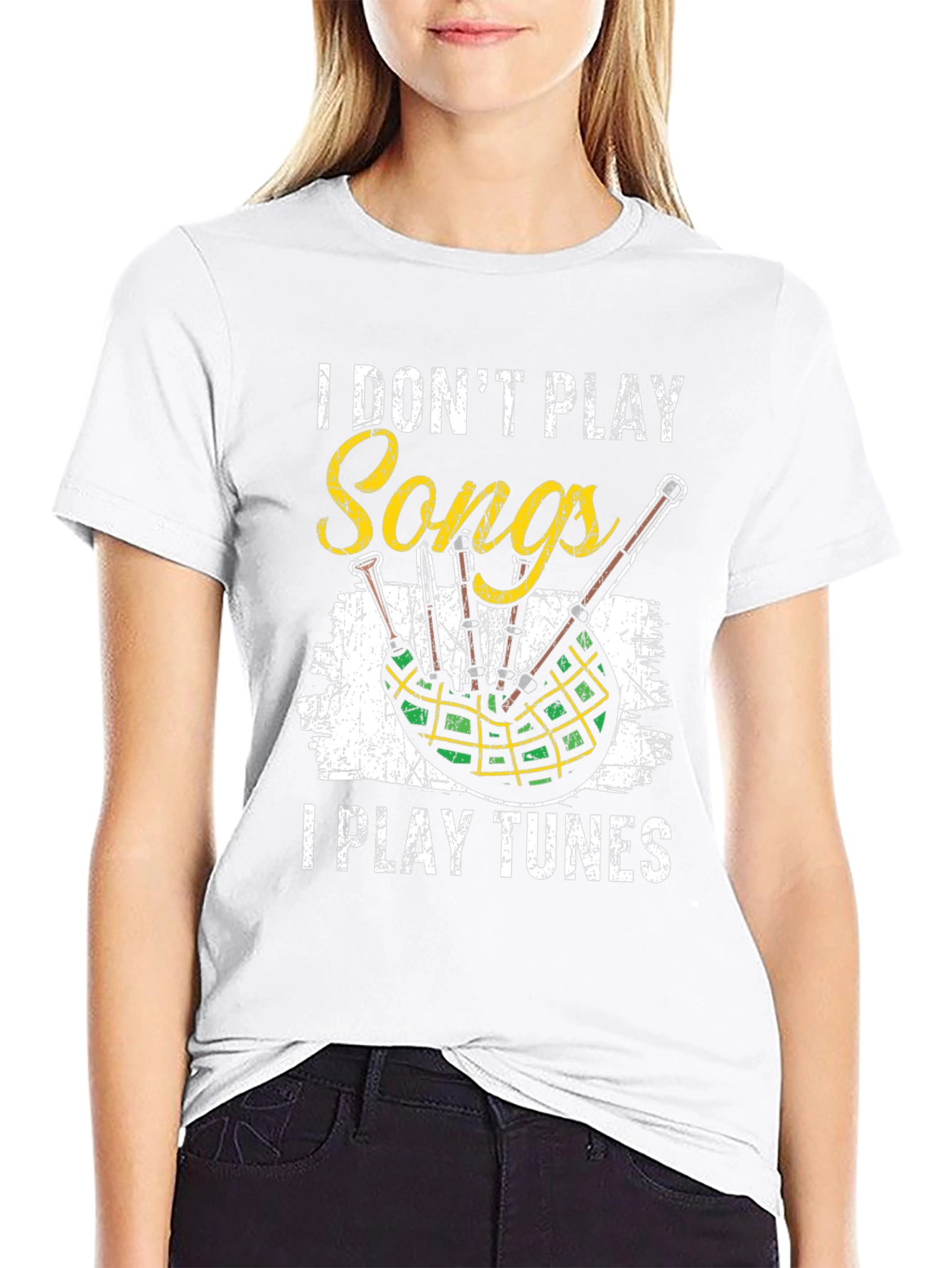 I Dont Play Songs Bagpipe T-Shirt