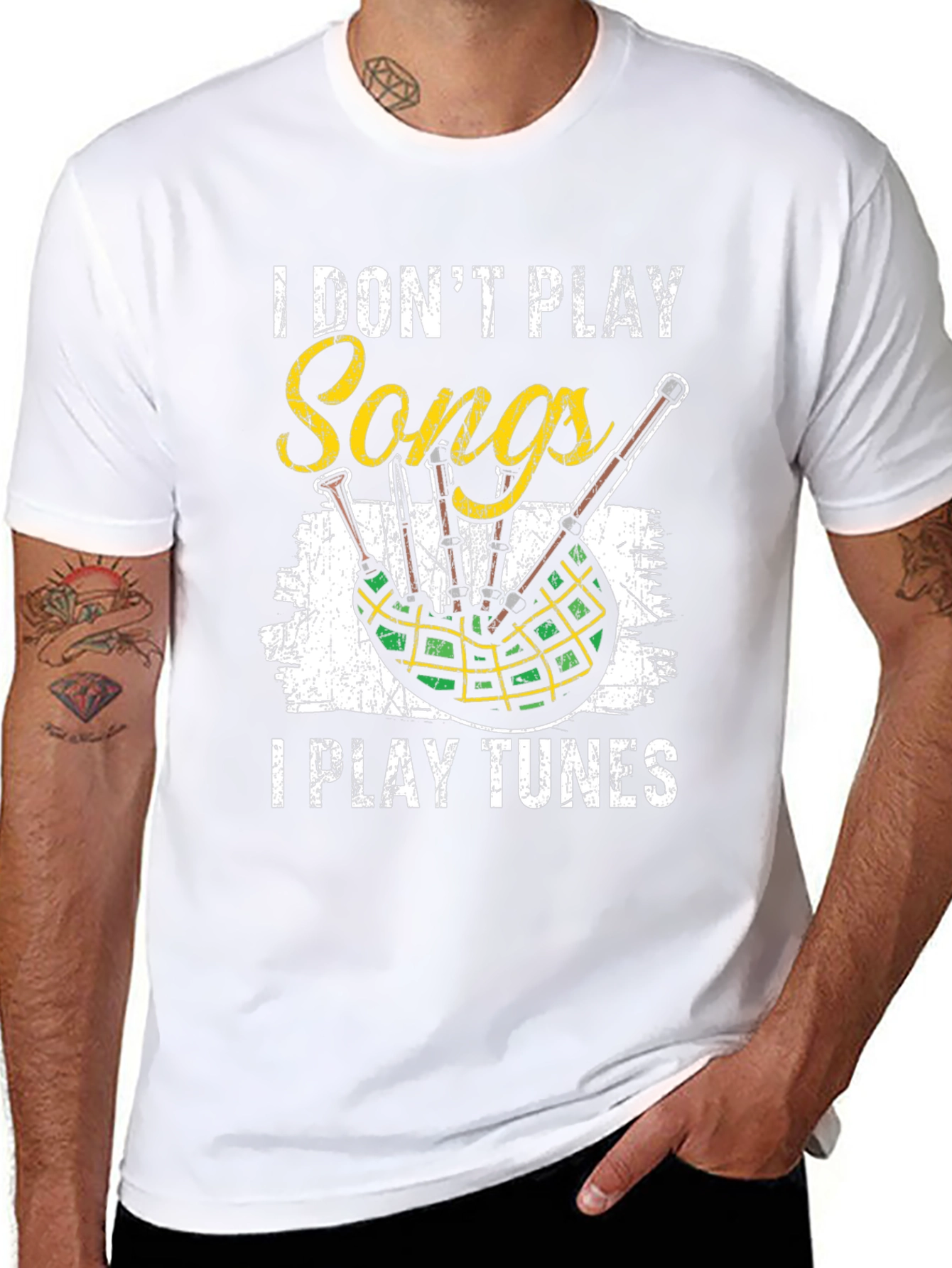 I Dont Play Songs Bagpipe T-Shirt