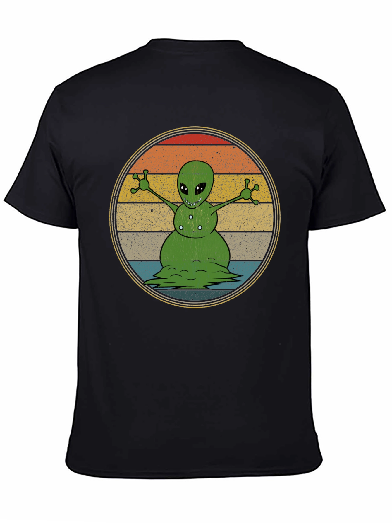 Alien Snowman Graphic T-Shirt