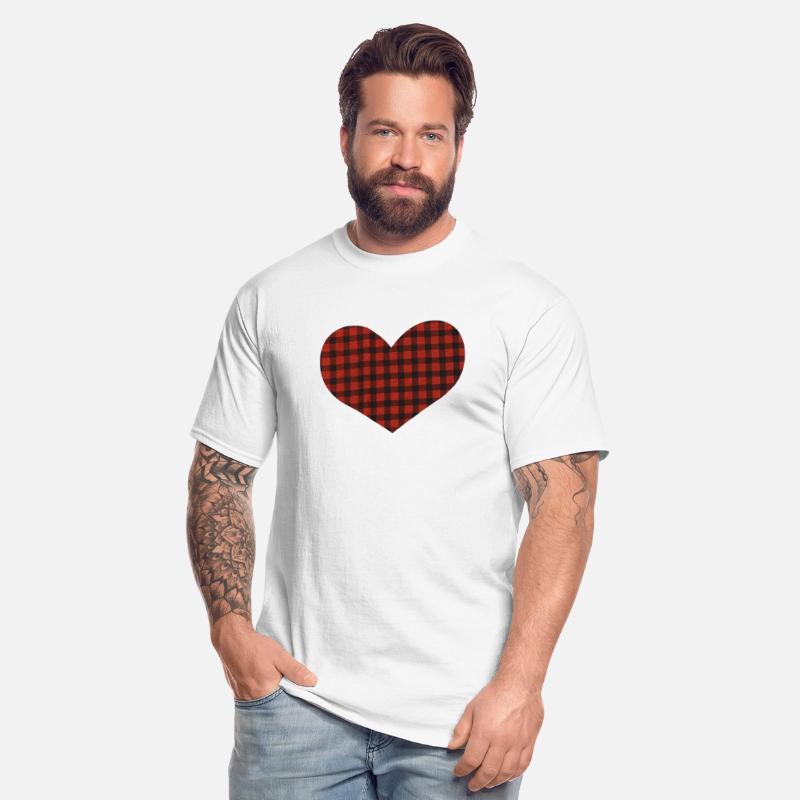 Valentine s Day Buffalo Plaid Love Heart