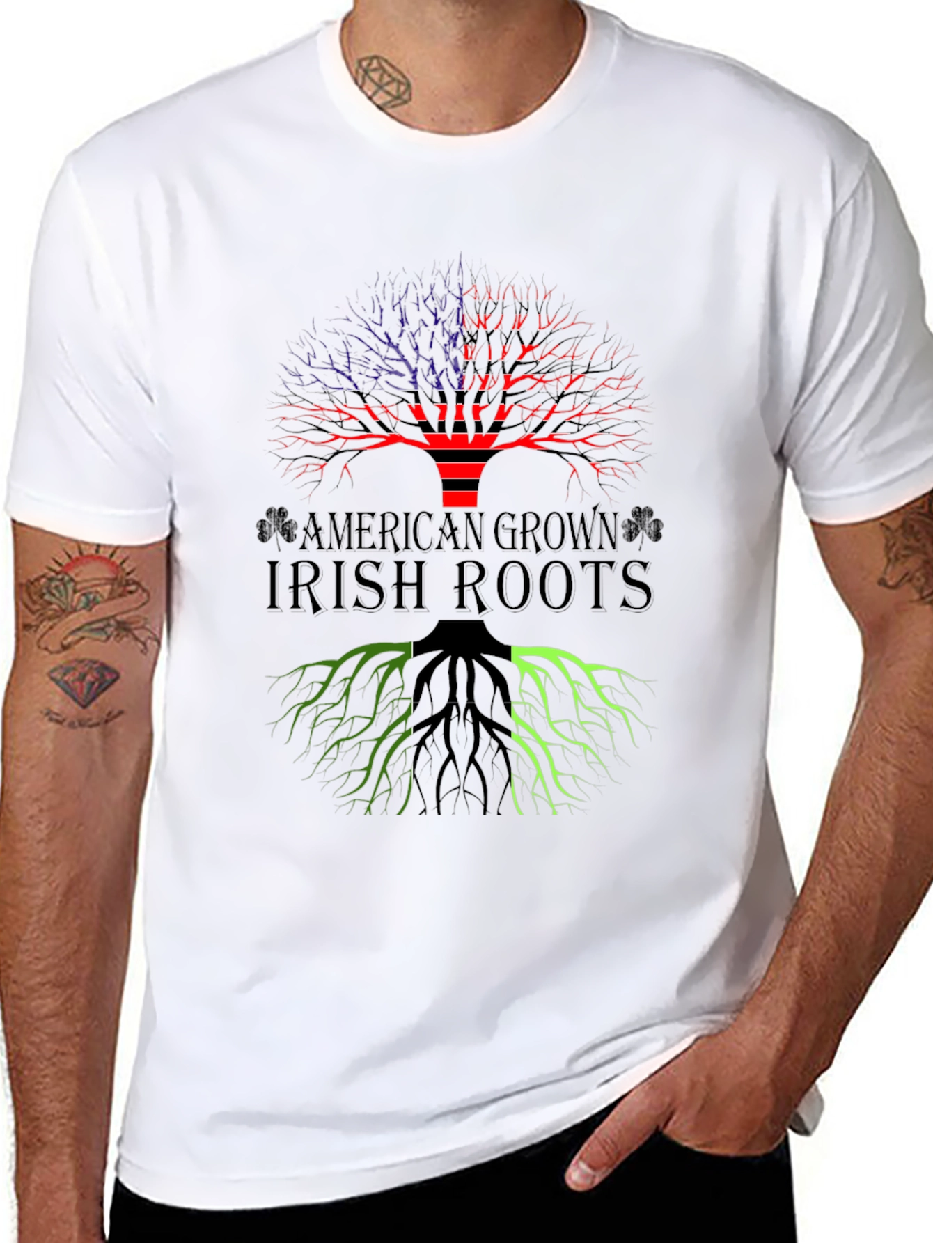 American Grown Irish Roots Graphic Tee
