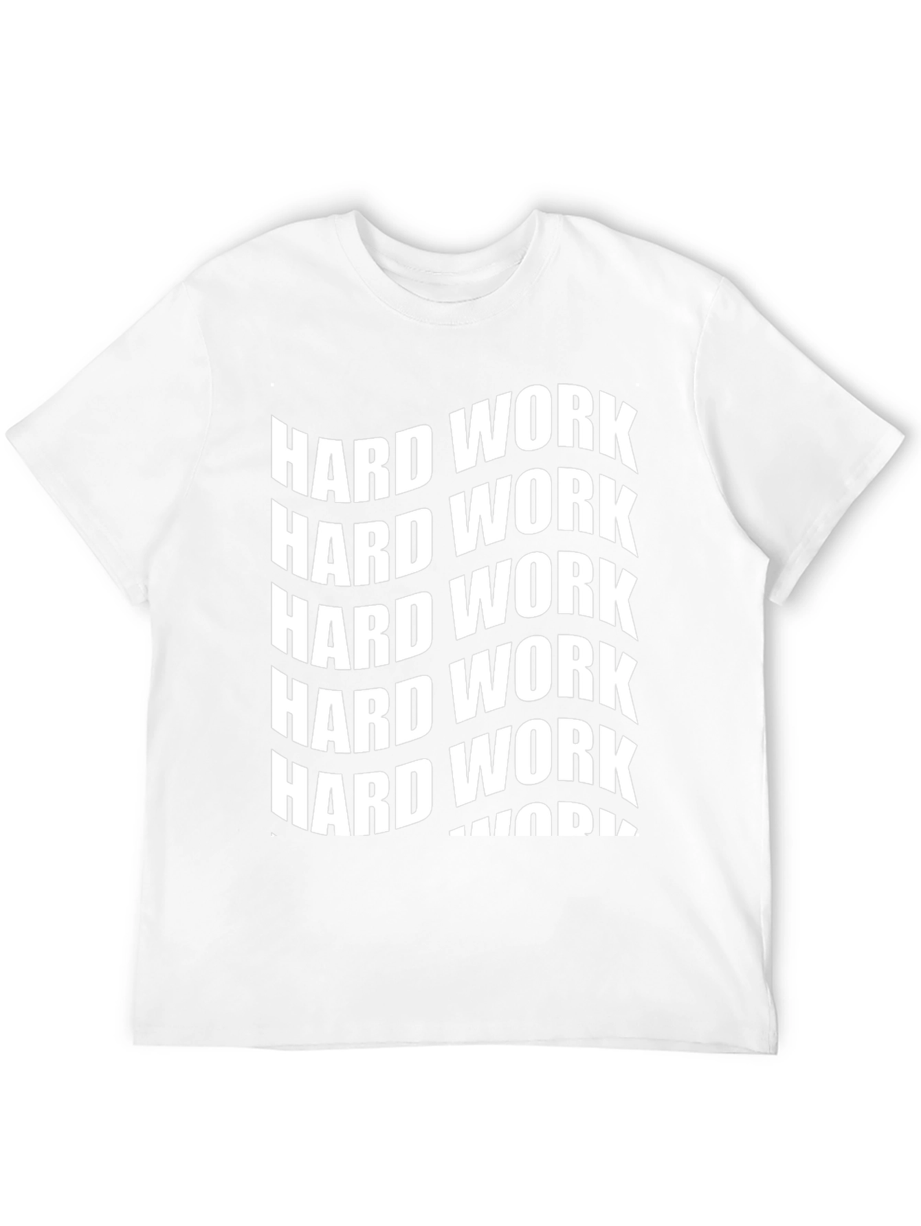 Hard Work Graphic Print Black T-Shirt