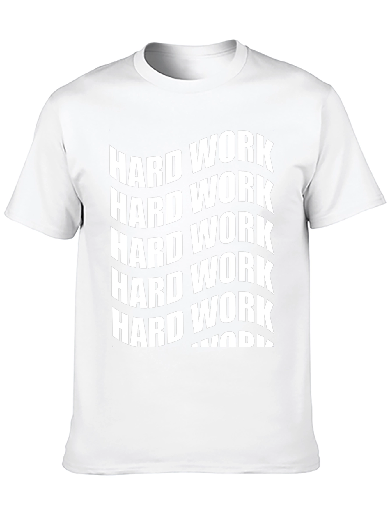 Hard Work Graphic Print Black T-Shirt