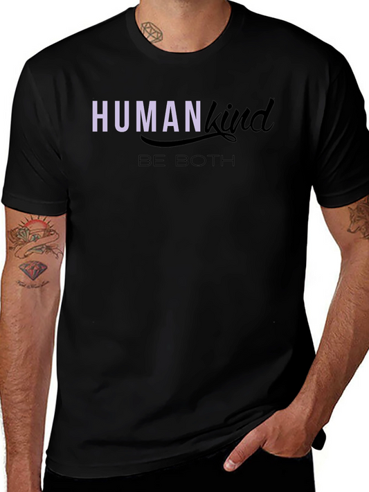 Human Kind Be Both Graphic Tee - Black