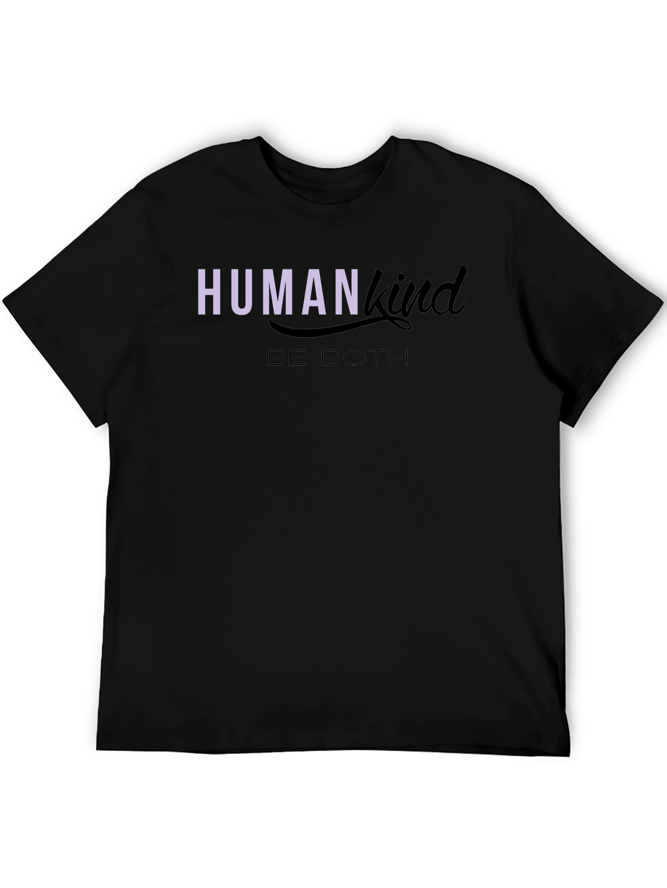 Human Kind Be Both Graphic Tee - Black