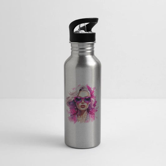 Vibrant Femme with Pink Sunglasses