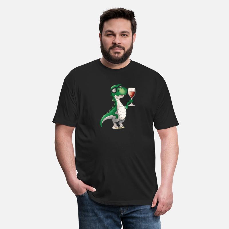 Vinosaur Wine Drinking T-Rex Wine Lover