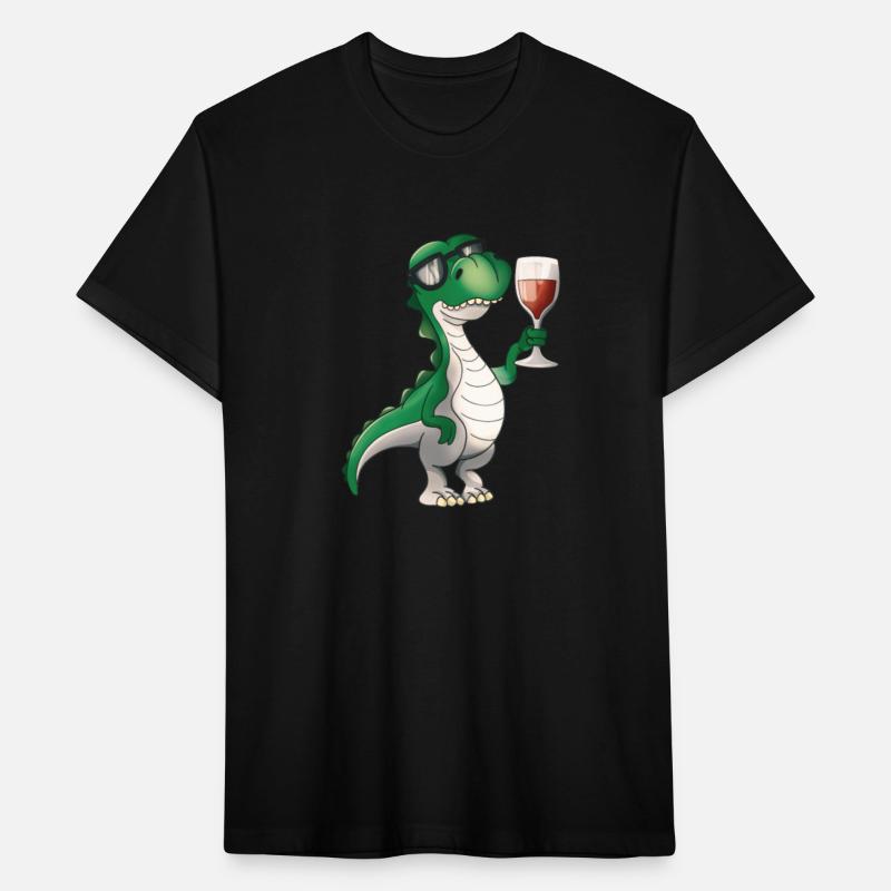 Vinosaur Wine Drinking T-Rex Wine Lover