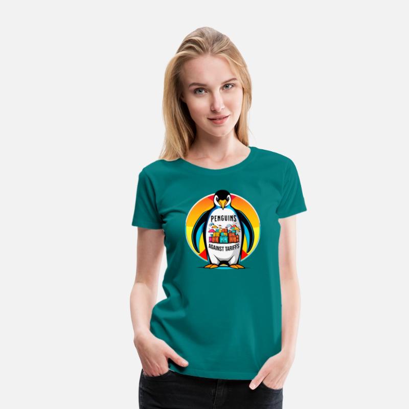 Vintage Penguin Protest Tee: Anti-Tariff