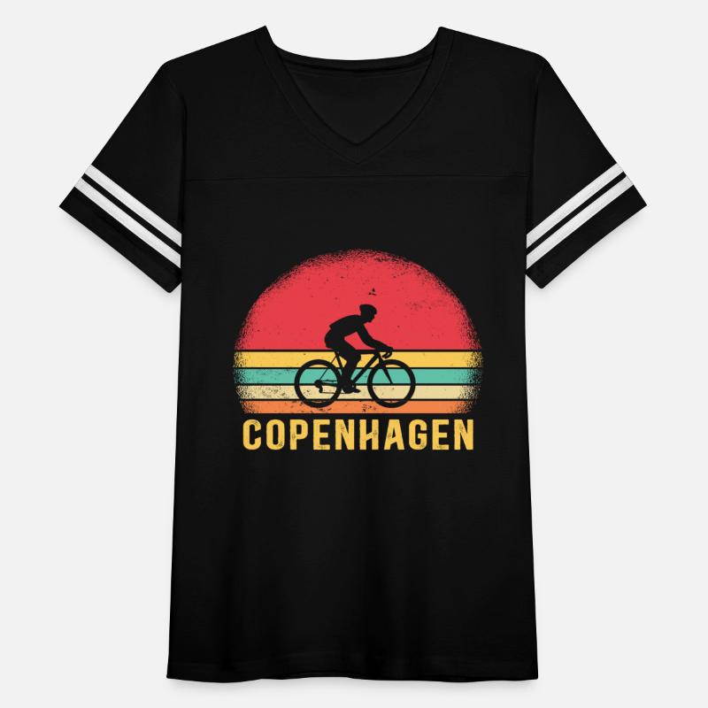 Vintage Retro Bike Cyclist Copenhagen Denmark