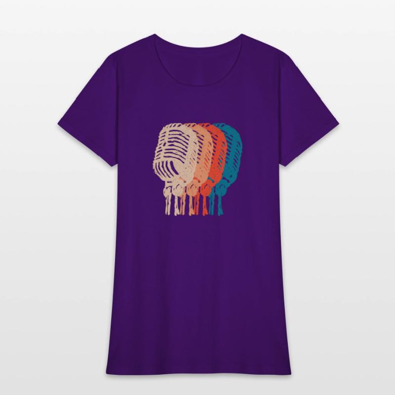 Vintage retro hip-hop microphone