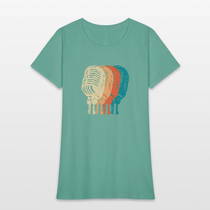 Vintage retro hip-hop microphone