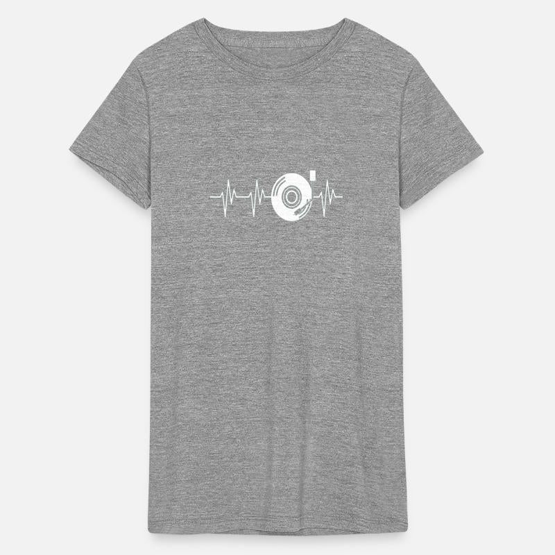Vinyl Heartbeat Funny Disk Jockey DJ Gift
