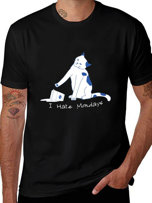 I Hate Mondays Cat T-Shirt