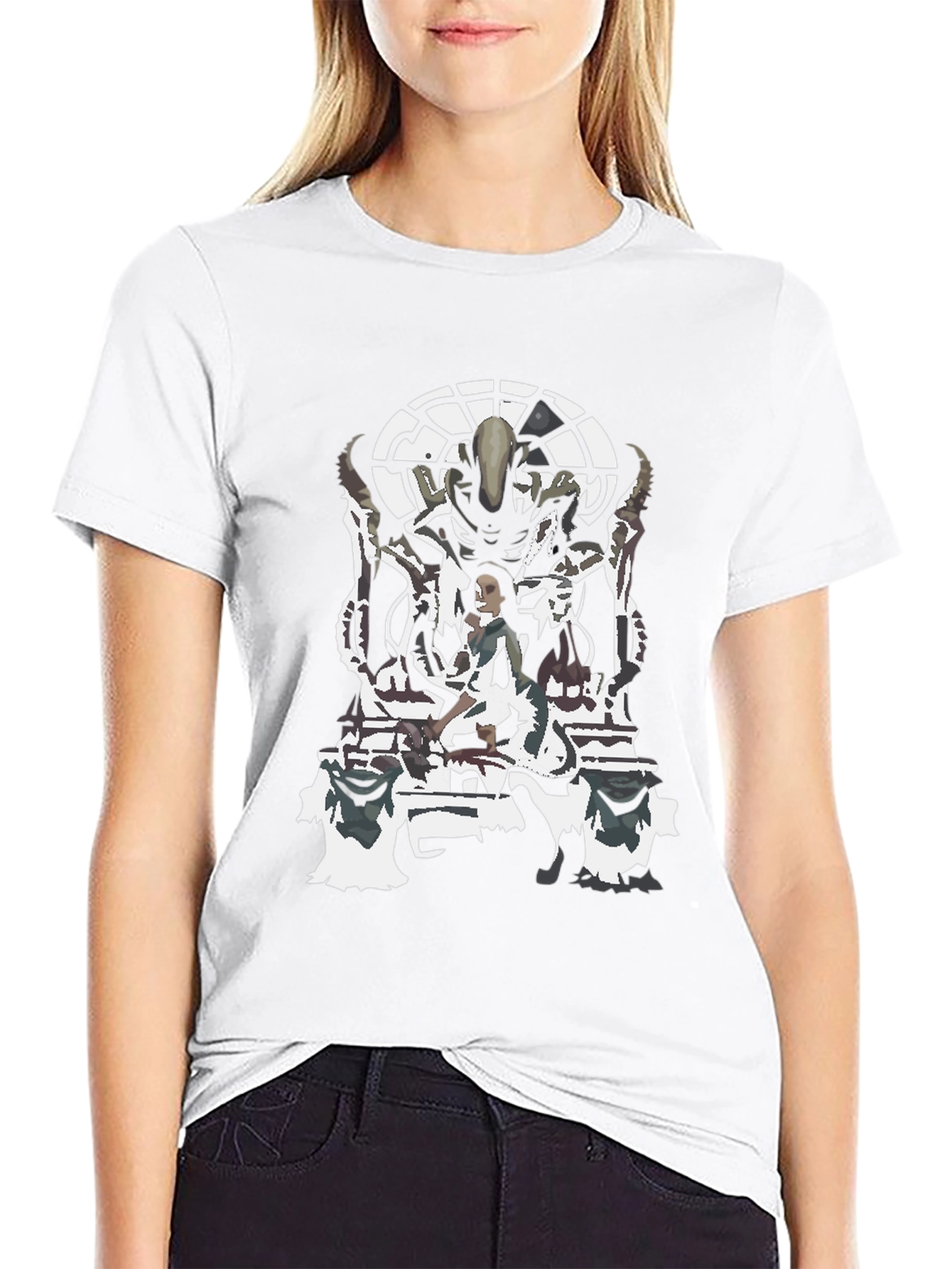 Alien Queen Graphic Tee - Sci-Fi Style Shirt