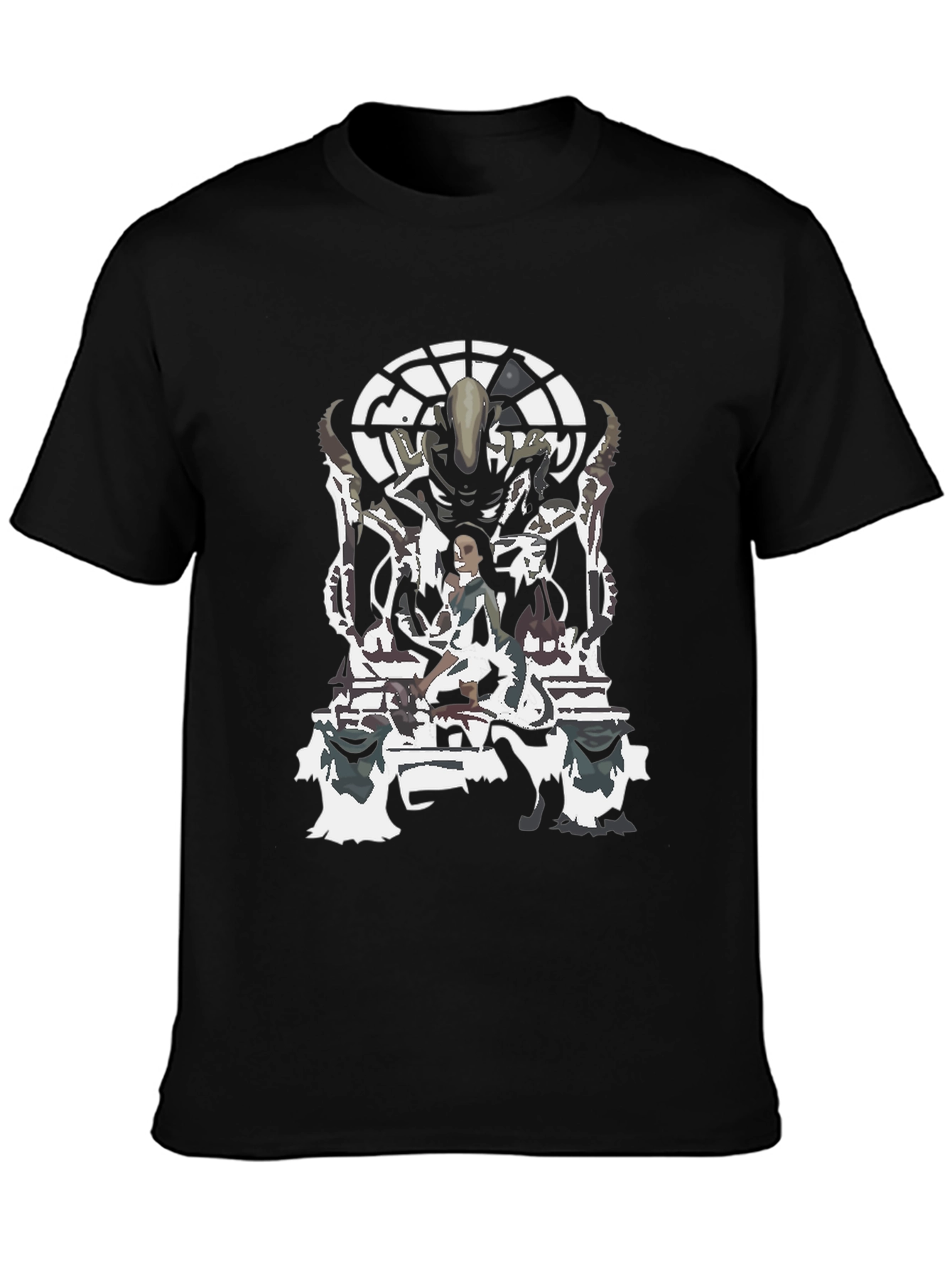 Alien Queen Graphic Tee - Sci-Fi Style Shirt