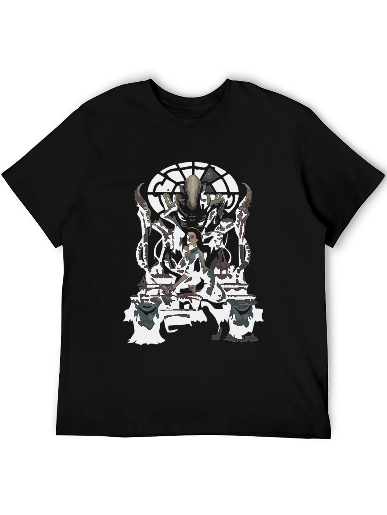 Alien Queen Graphic Tee - Sci-Fi Style Shirt