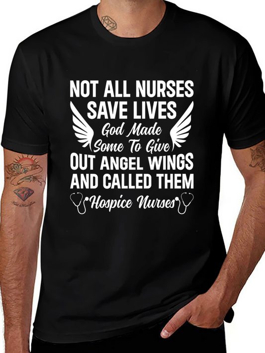 Hospice Nurse Angel Wings T-Shirt