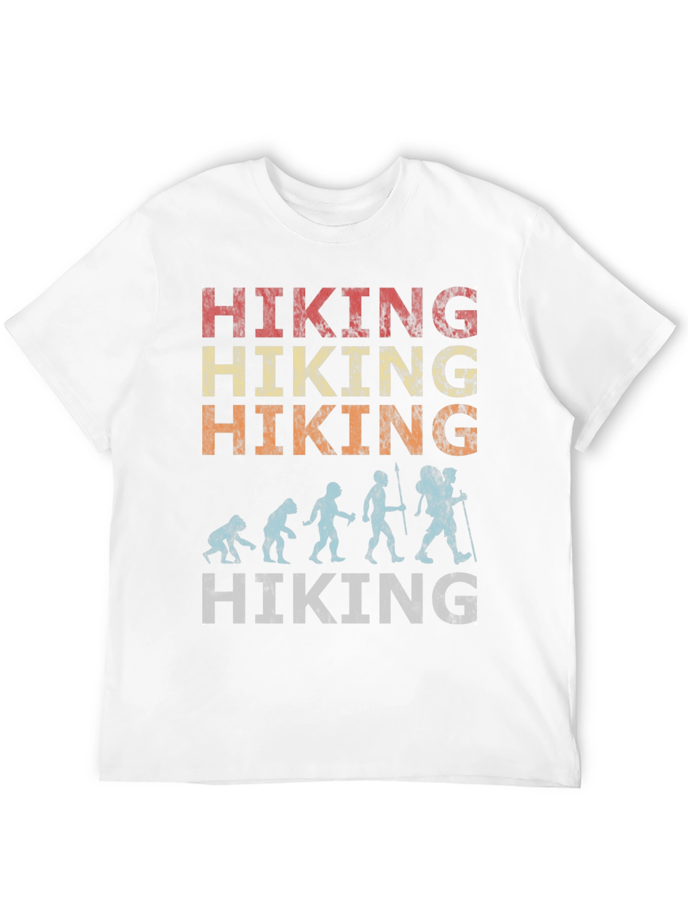 Hiking Evolution Graphic Tee - Nature Adventure Shirt