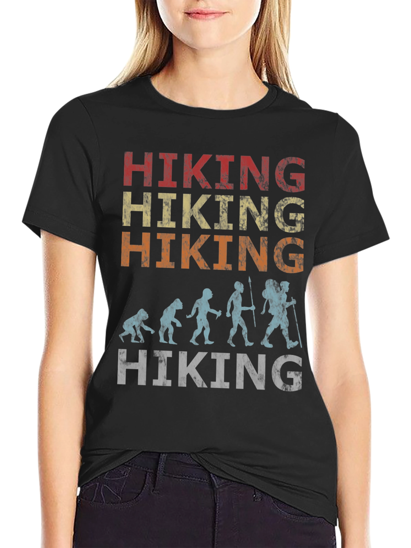 Hiking Evolution Graphic Tee - Nature Adventure Shirt
