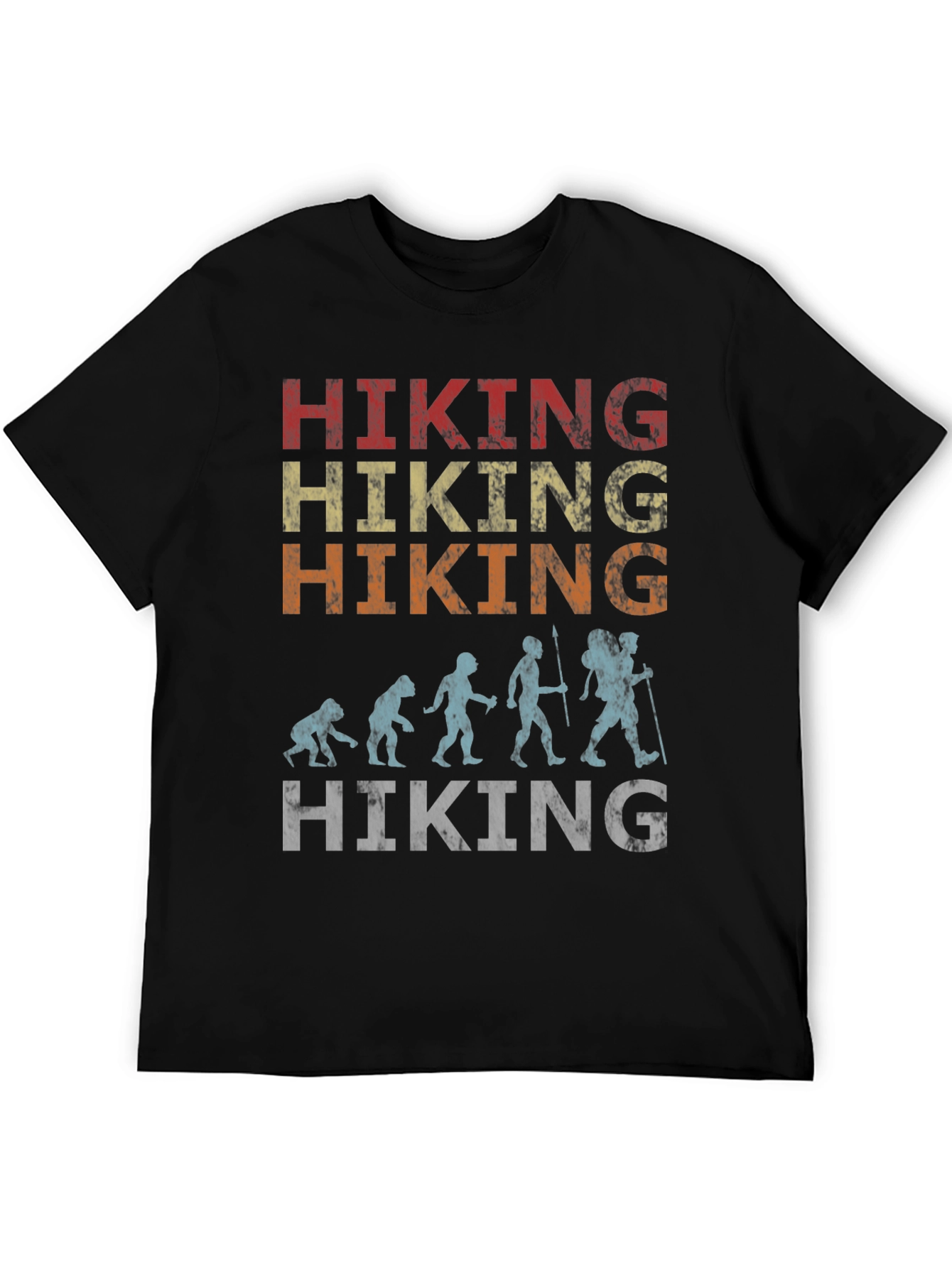 Hiking Evolution Graphic Tee - Nature Adventure Shirt