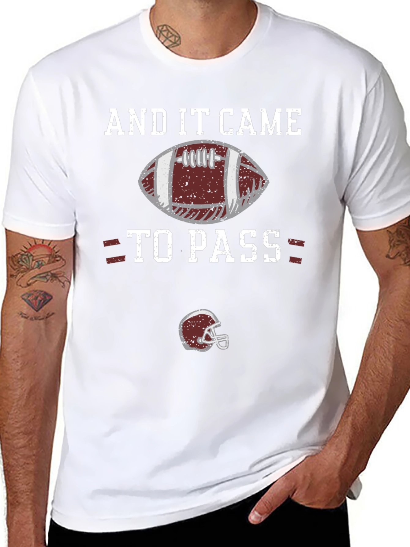 And It Came To Pass Football T-Shirt