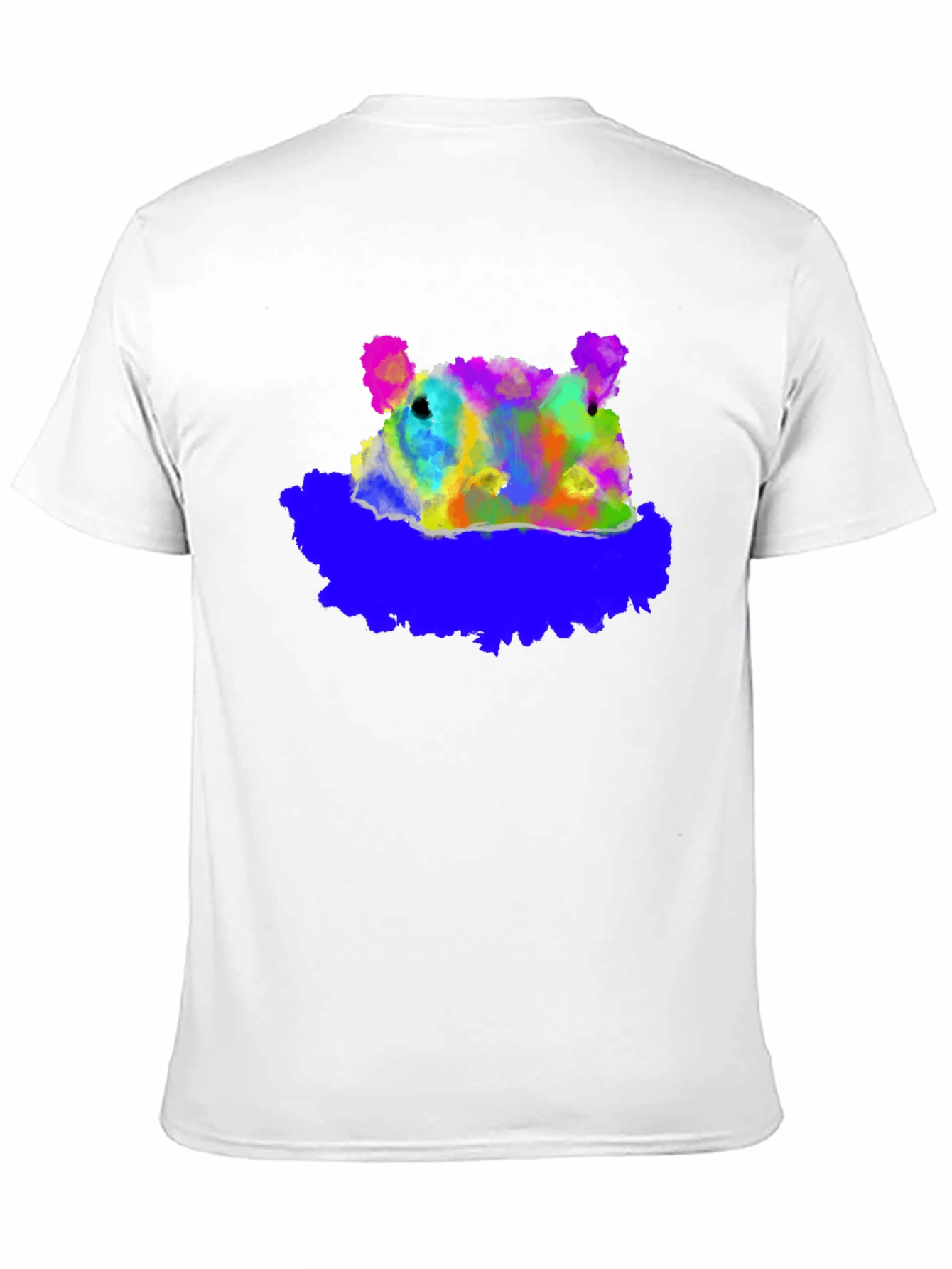 Abstract Bear Graphic T-Shirt - Soft Cotton Blend