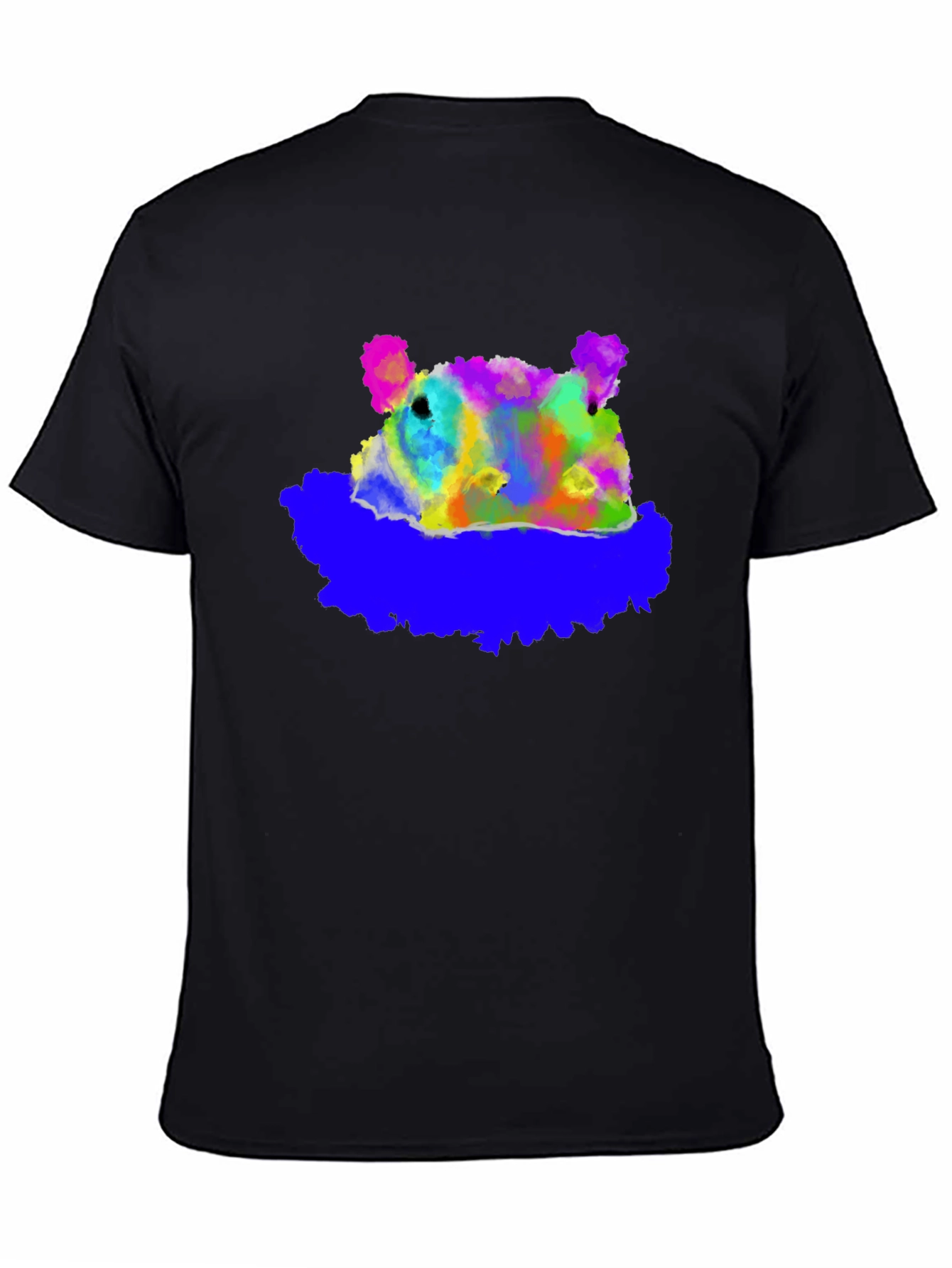 Abstract Bear Graphic T-Shirt - Soft Cotton Blend