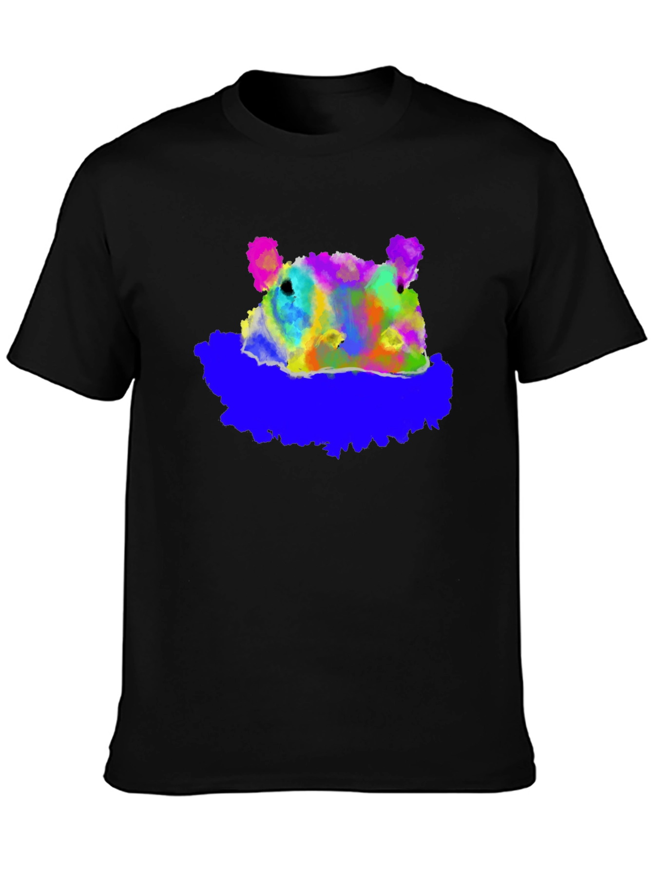 Abstract Bear Graphic T-Shirt - Soft Cotton Blend