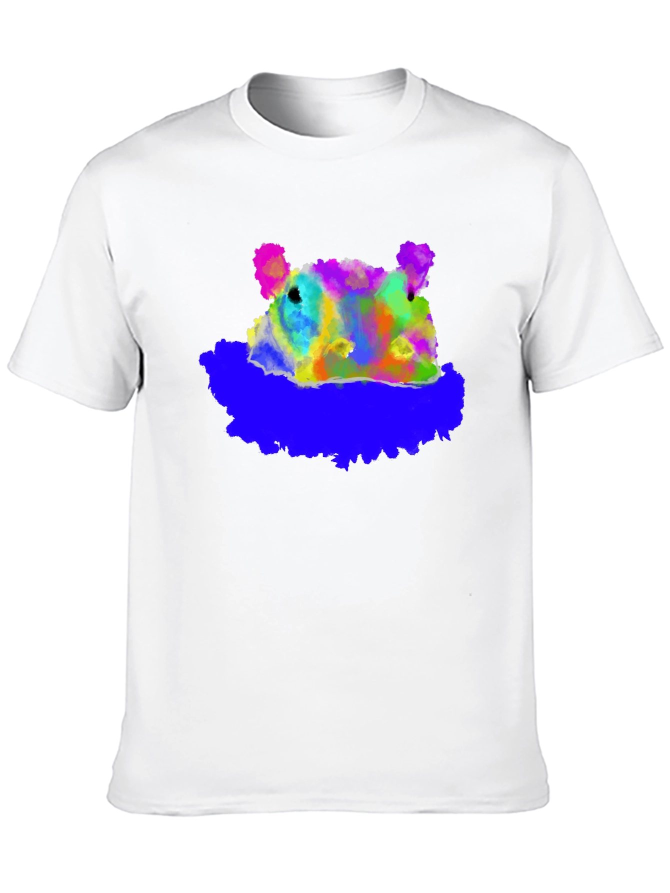 Abstract Bear Graphic T-Shirt - Soft Cotton Blend