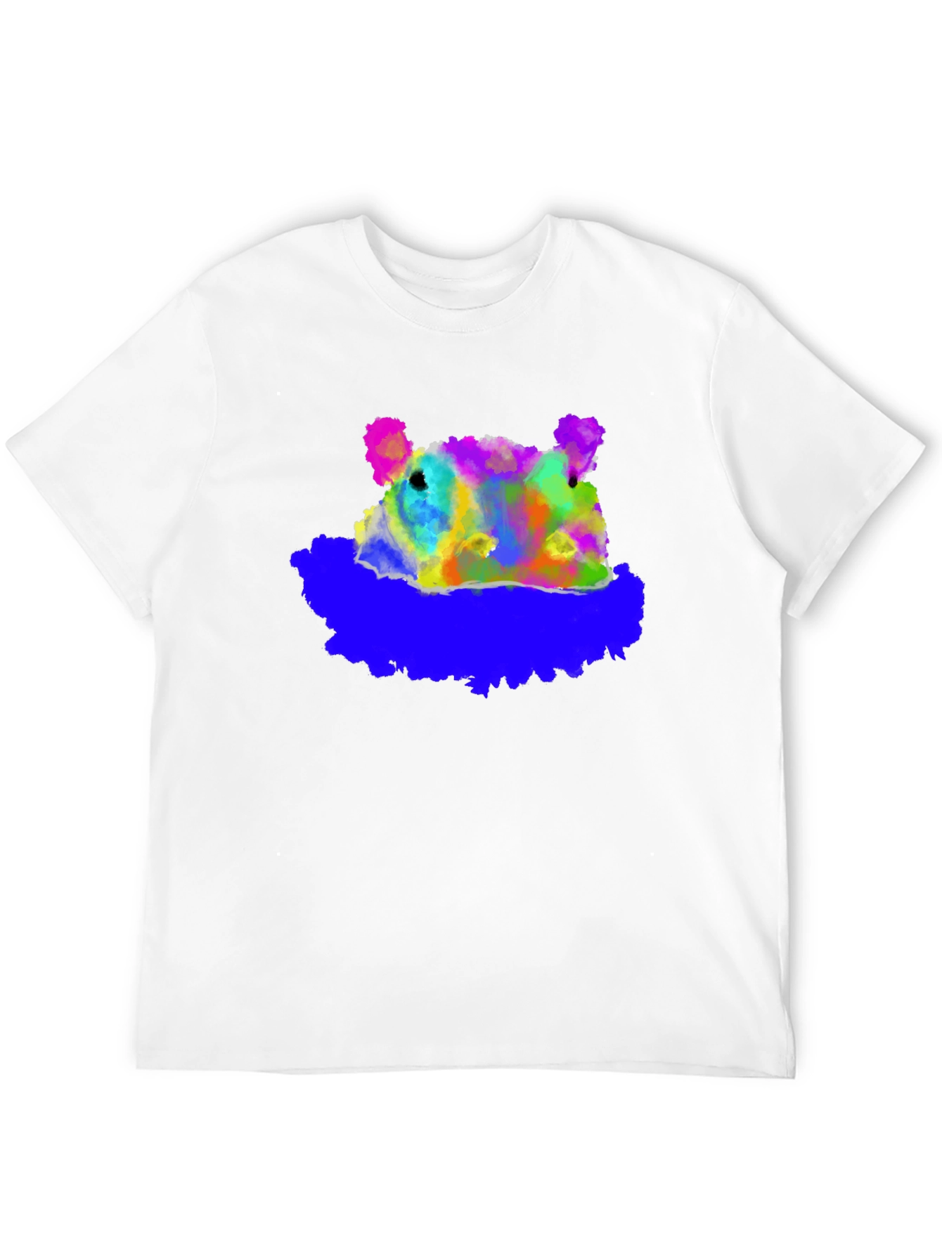 Abstract Bear Graphic T-Shirt - Soft Cotton Blend