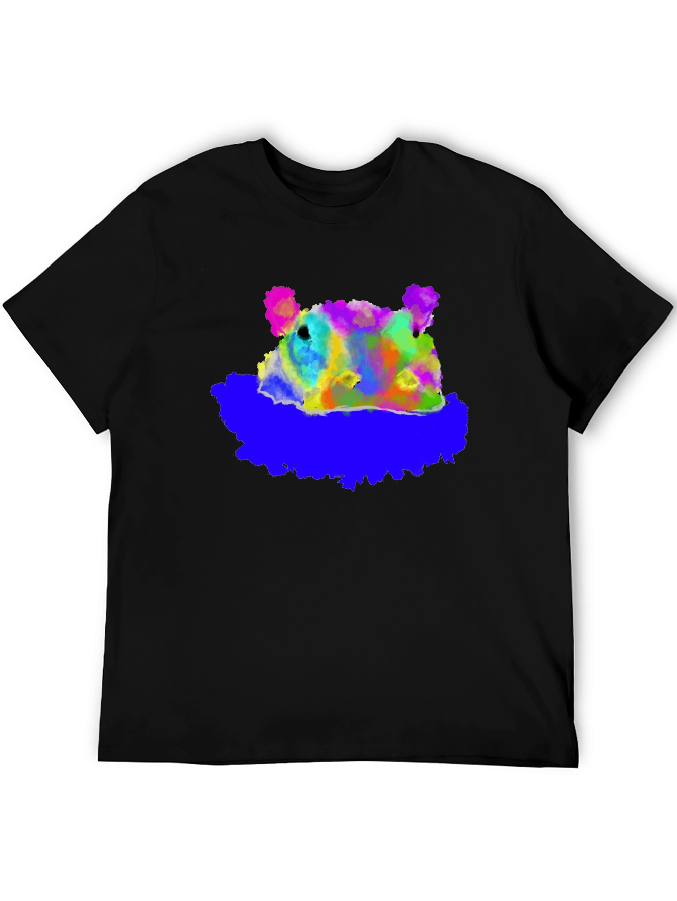 Abstract Bear Graphic T-Shirt - Soft Cotton Blend