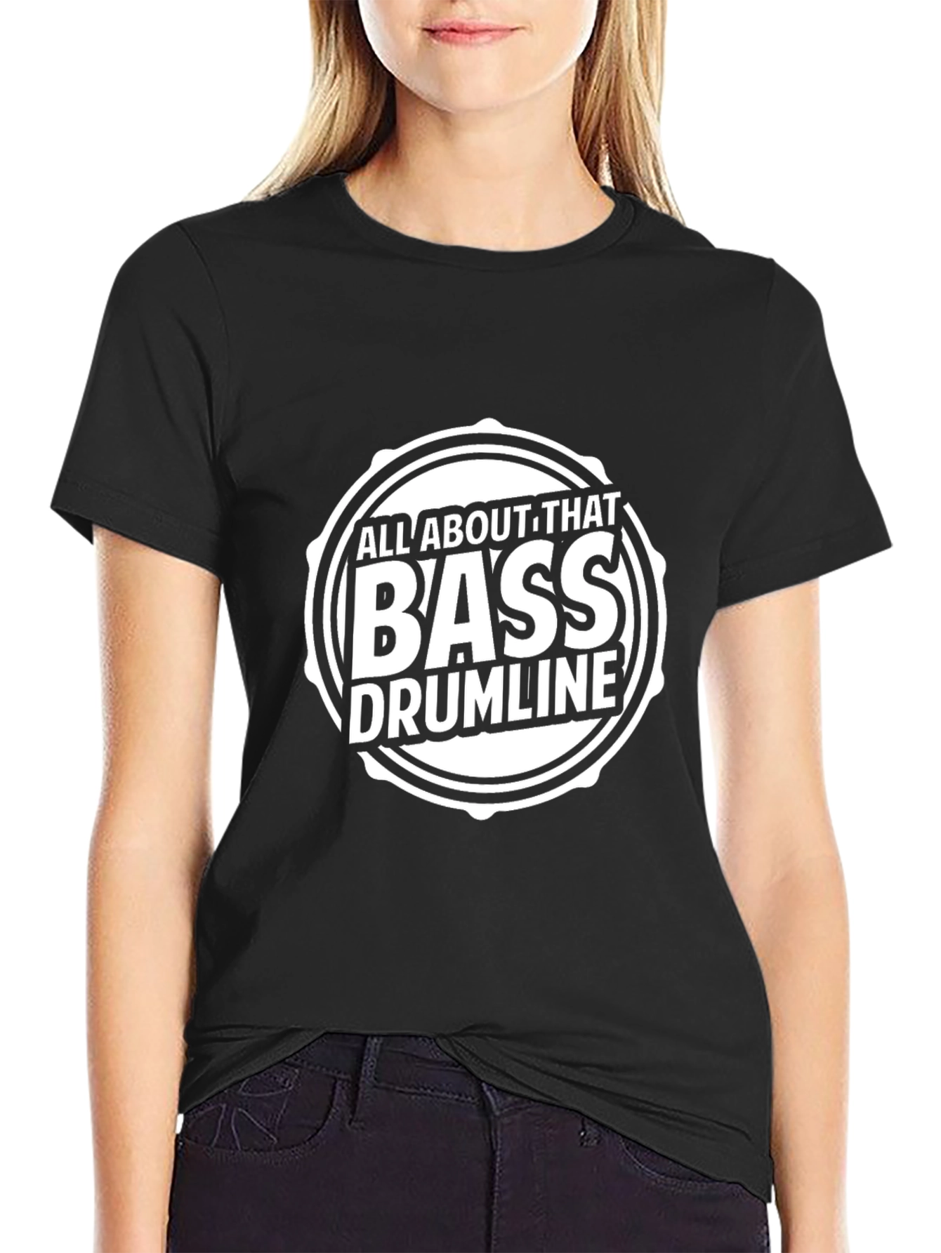 All About That Bass Drumline Black T-Shirt