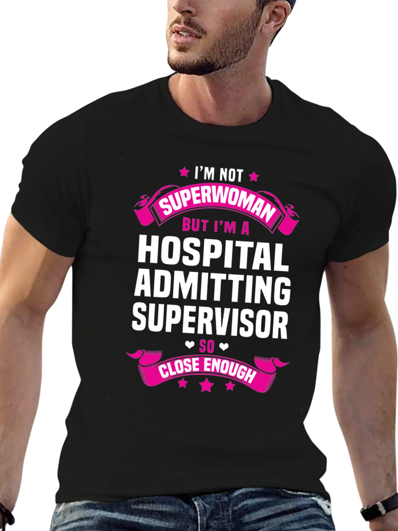 Hospital Admitting Supervisor Superwoman T-Shirt