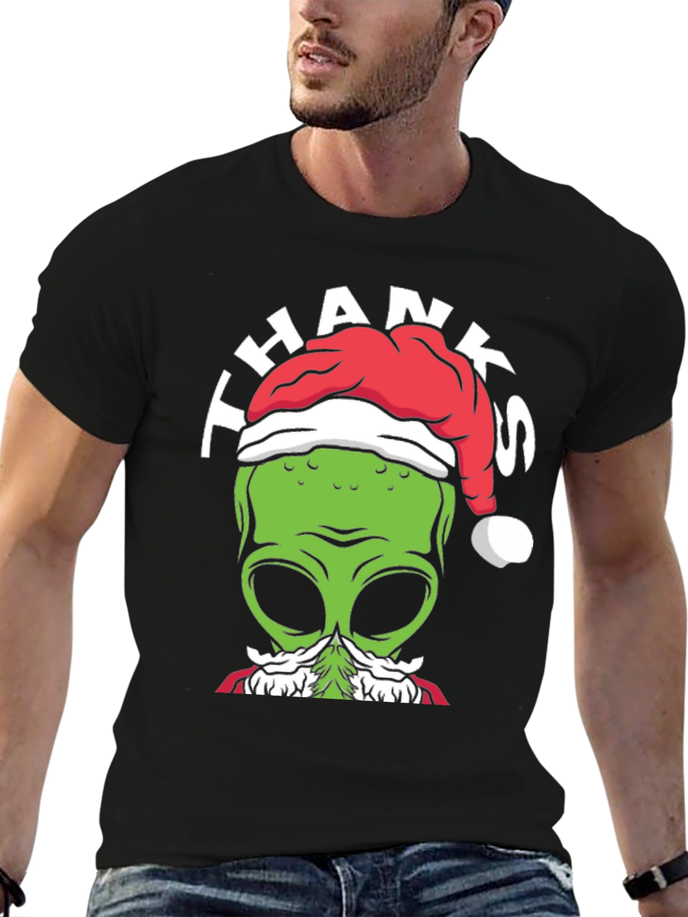 Alien Christmas T-Shirt - Thanks From Space!