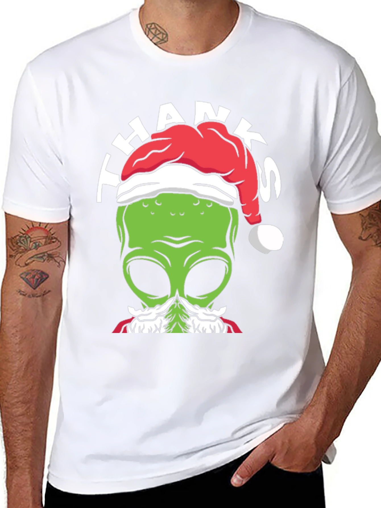 Alien Christmas T-Shirt - Thanks From Space!