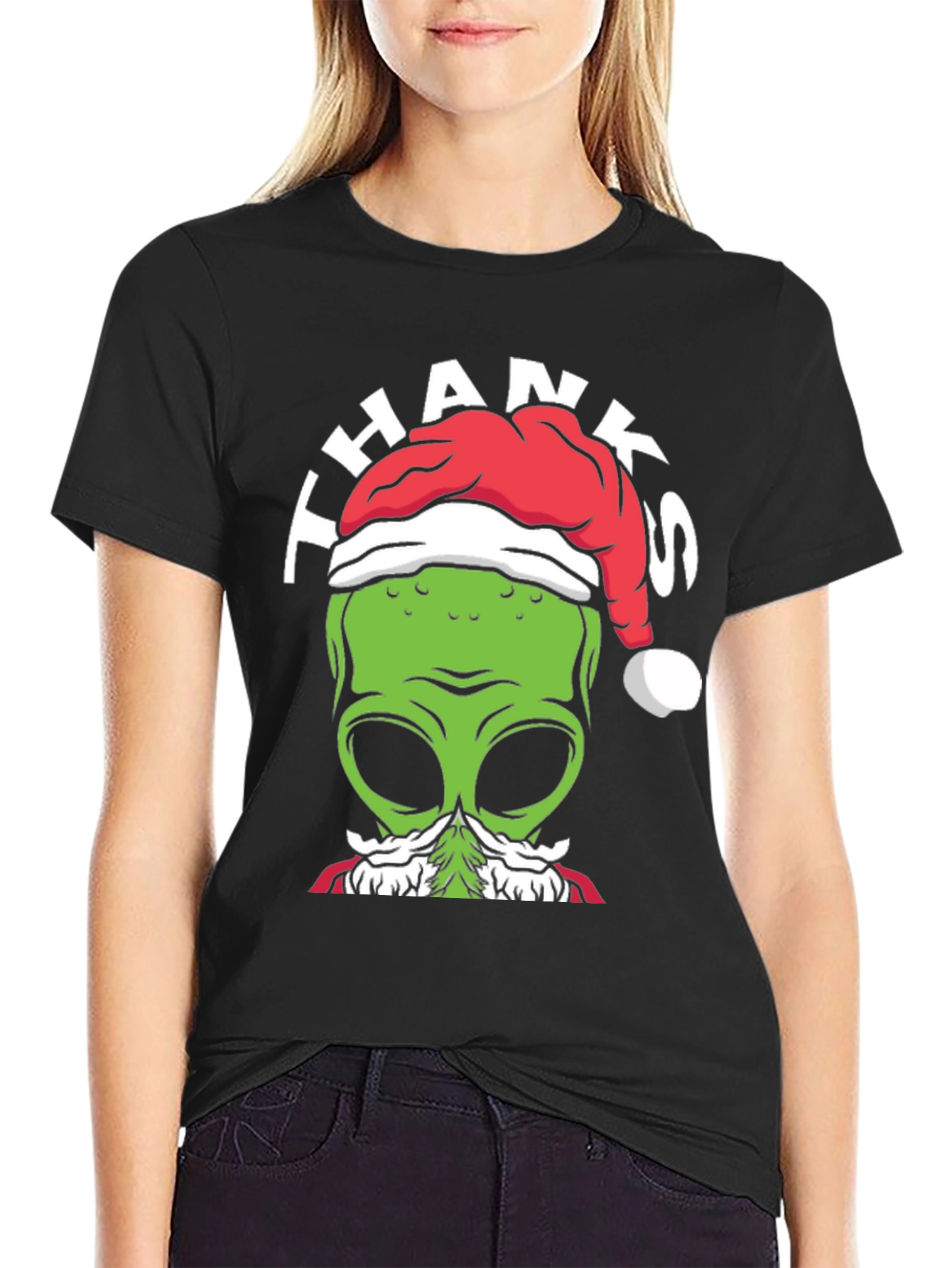 Alien Christmas T-Shirt - Thanks From Space!