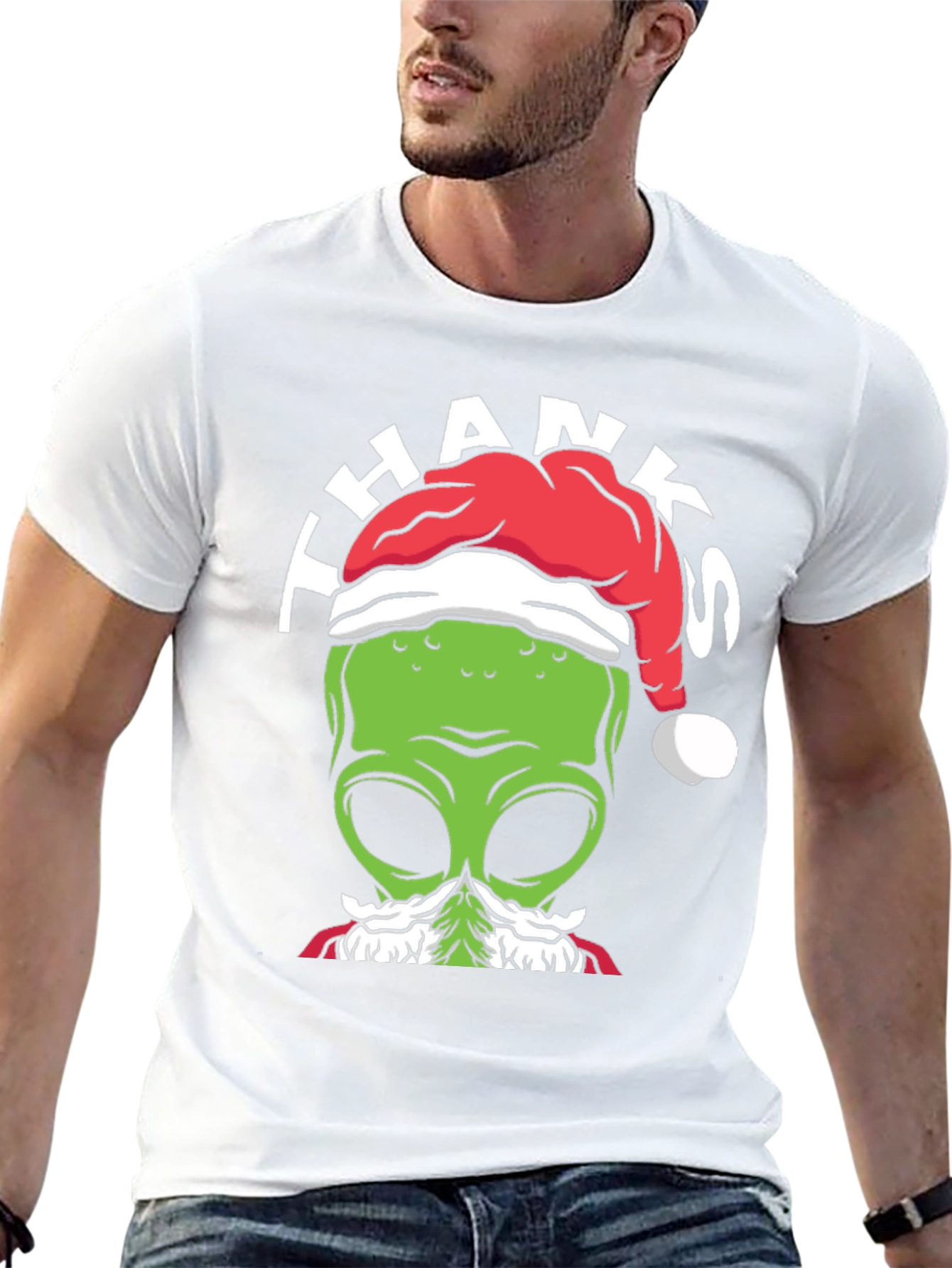 Alien Christmas T-Shirt - Thanks From Space!