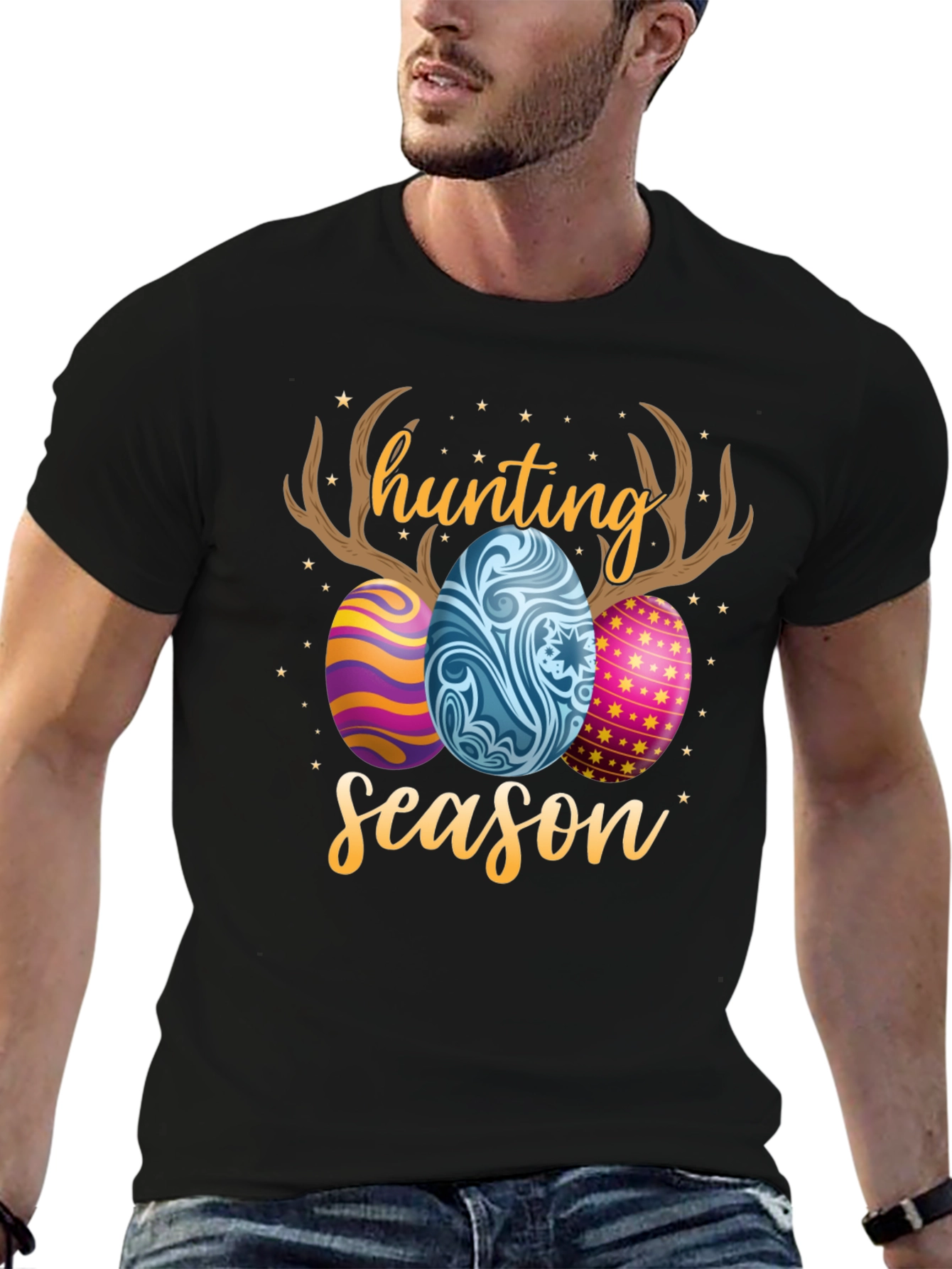 Hunting Season Easter Eggs Graphic T-Shirt