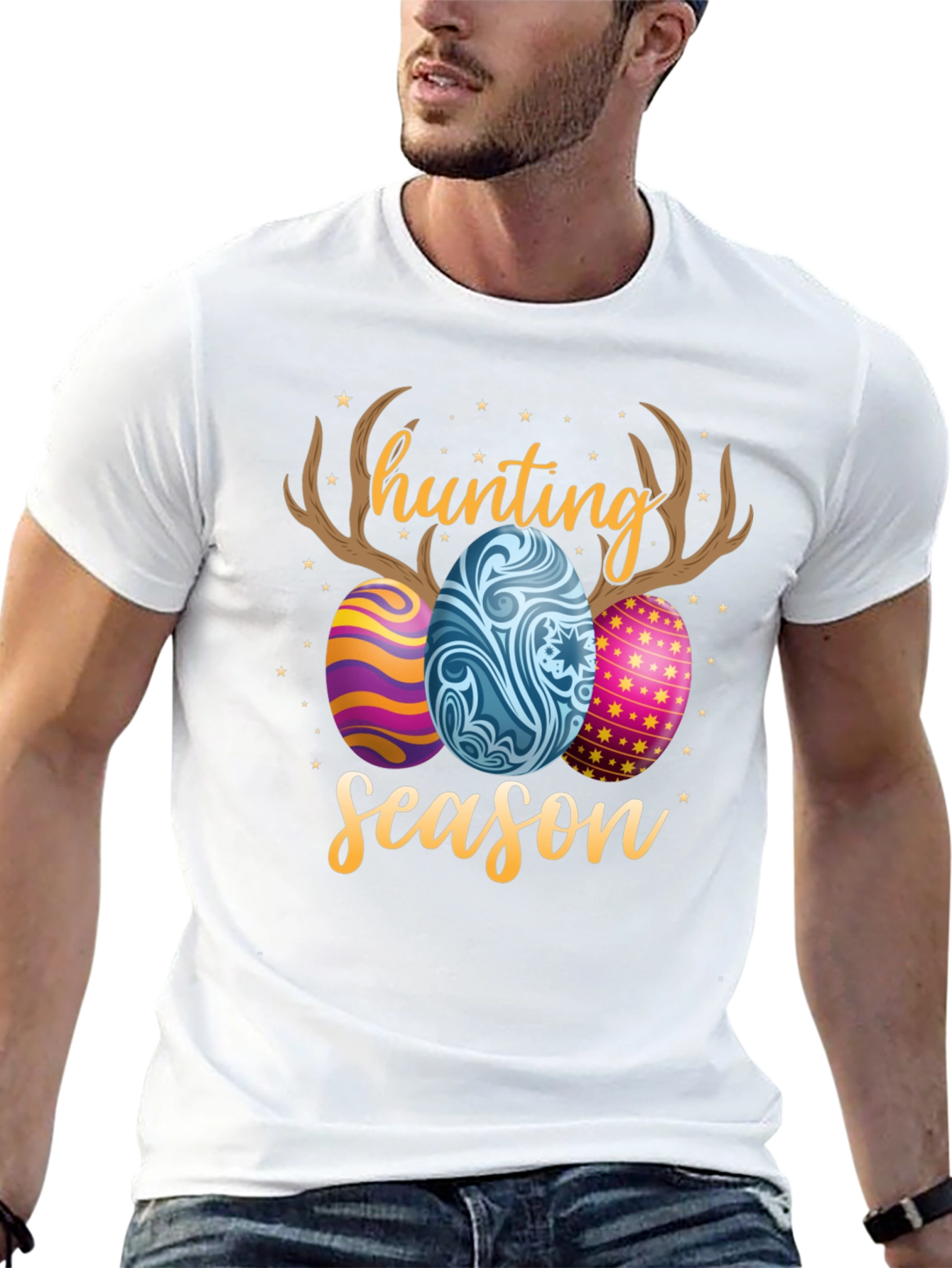 Hunting Season Easter Eggs Graphic T-Shirt