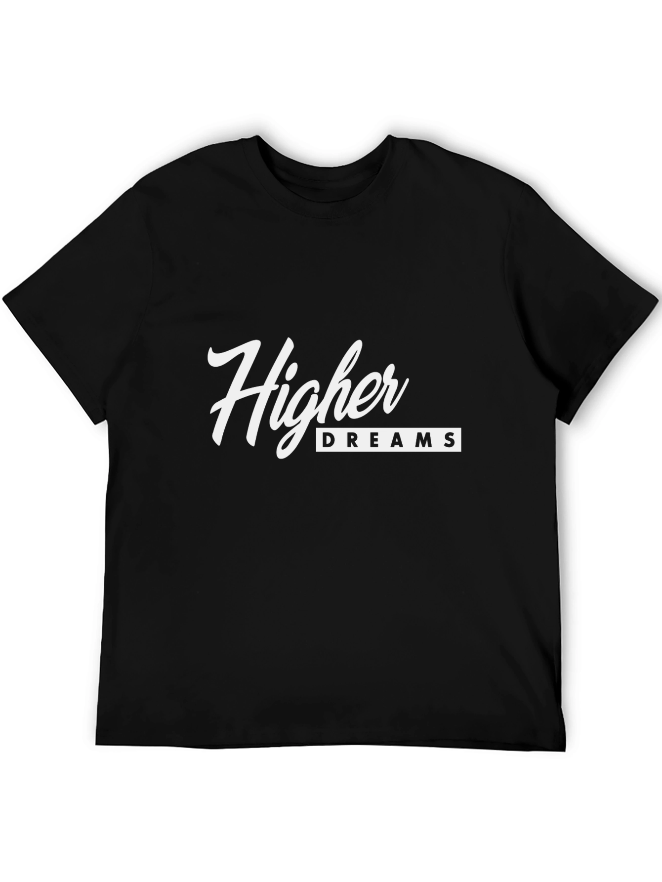 Higher Dreams Black Graphic T-Shirt