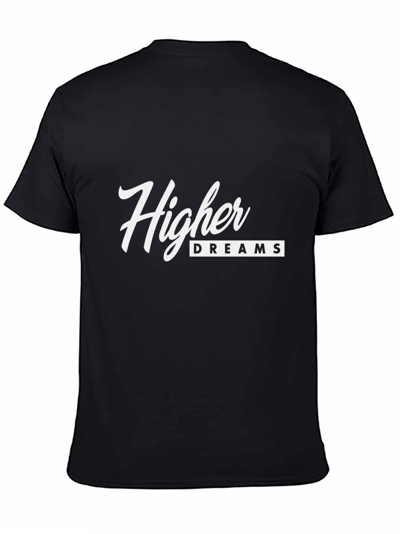 Higher Dreams Black Graphic T-Shirt