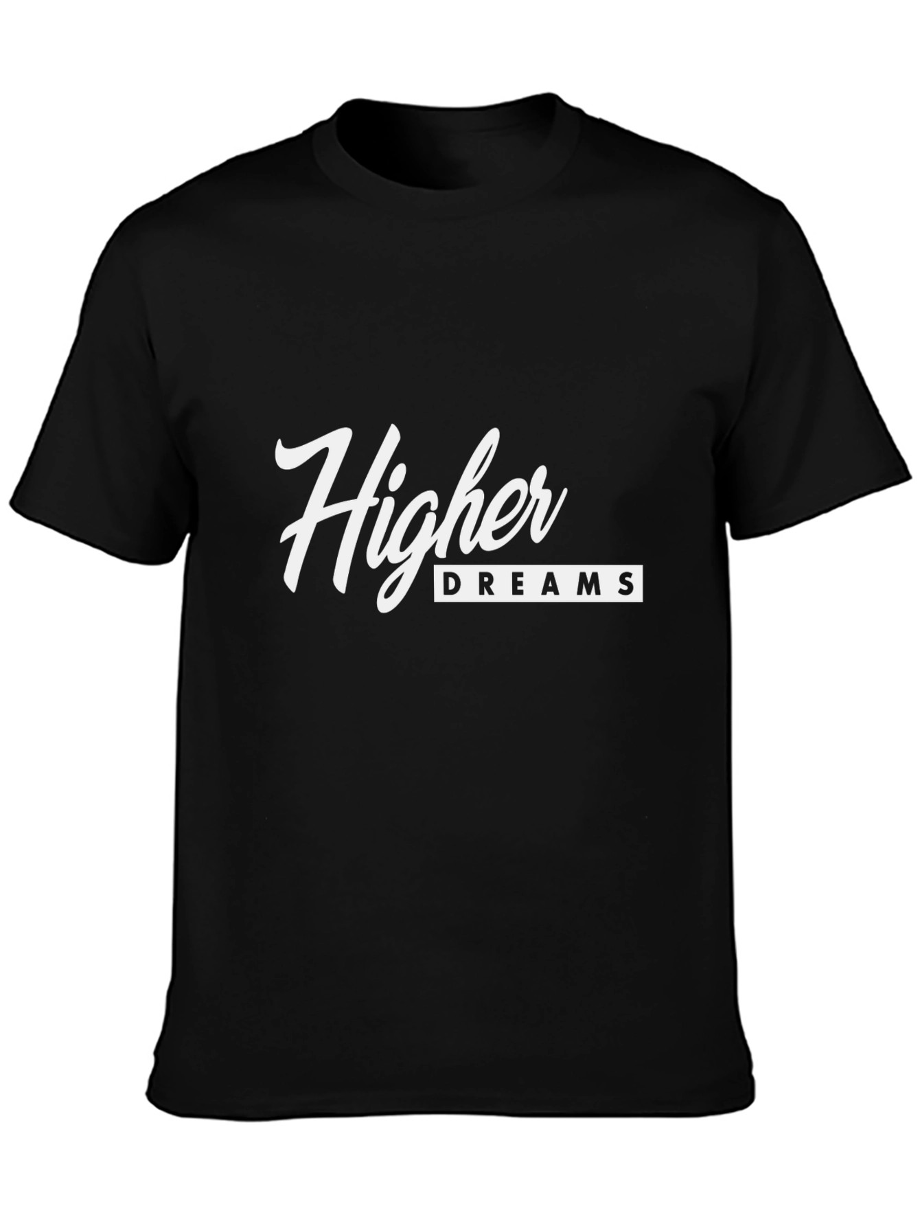 Higher Dreams Black Graphic T-Shirt