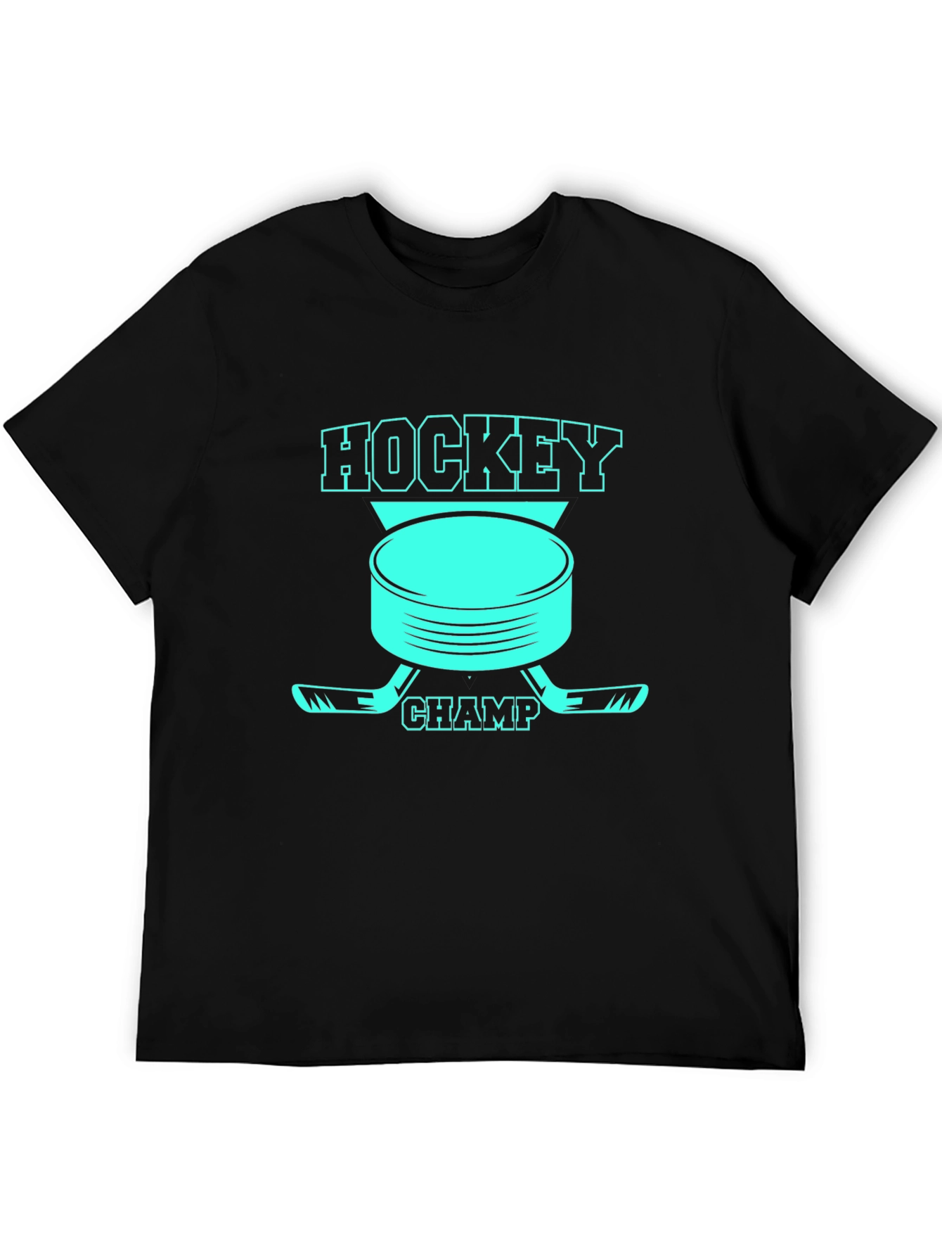 Hockey Champ Graphic Tee - Black