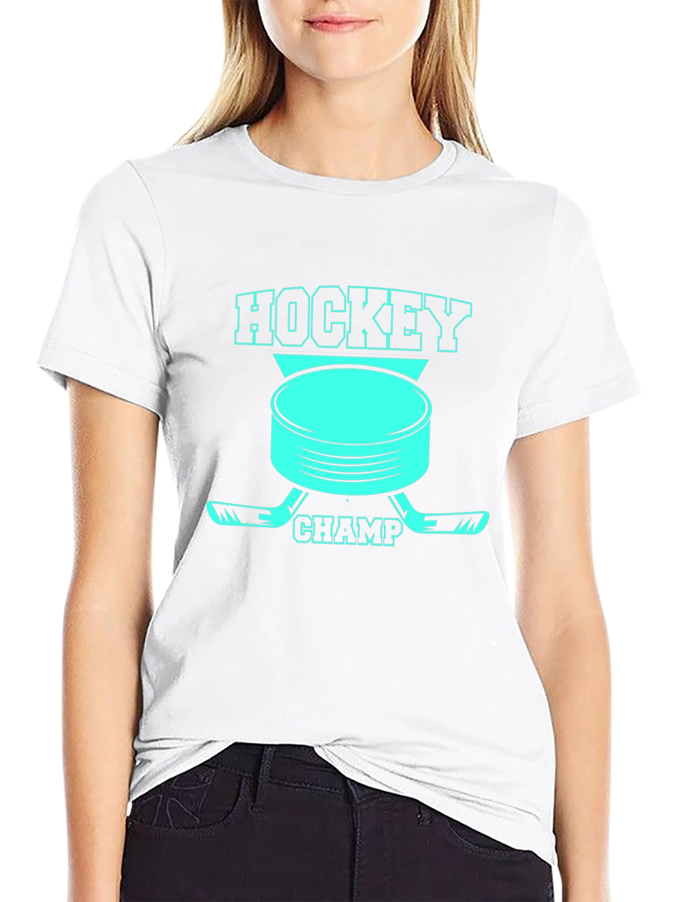Hockey Champ Graphic Tee - Black